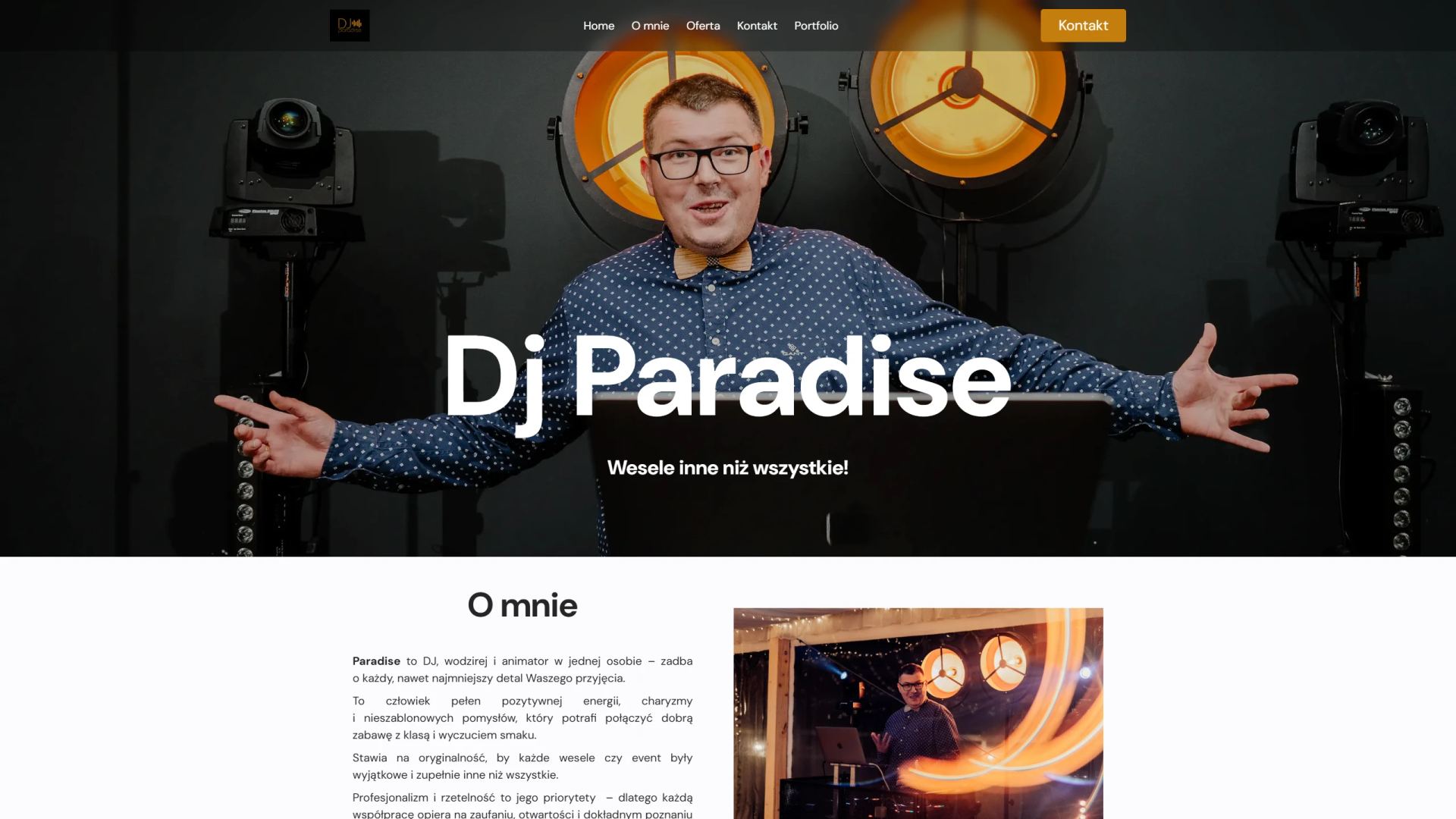 Dj Paradise - strona firmowa